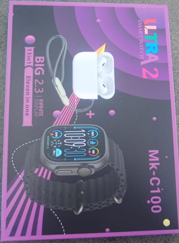 ULTR 2 SMART WATCH Mk-C100 (New Model) 11 in 1 - Image 5